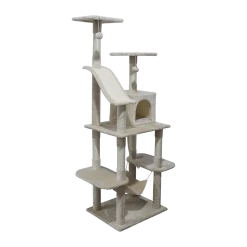 Randy & Travis Machinery 171cm Cat Tree Trees Scratching Post Scratcher Tower Condo House - Beige