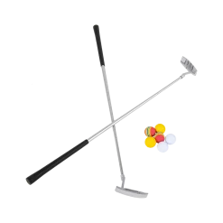 FactoryFast.com.au Golf Beer Pong Game Toy Set Green Golf Putting Matt With 2 Putters, 6 Balls