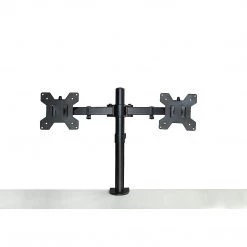 Randy & Travis Machinery Furniture Dual LCD Monitor Desk Mount Stand Adjustable Fits 2 Screens Up To 27