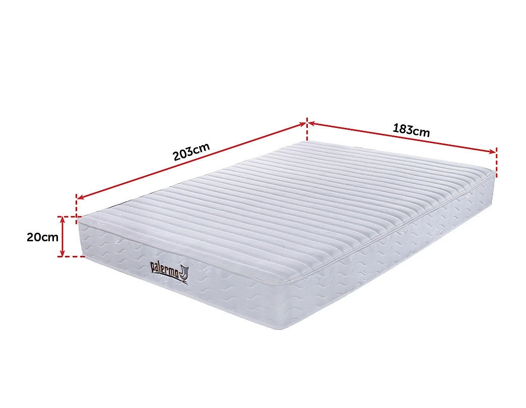 Palermo Furniture Contour Encased Coil King Mattress - CertiPUR-US Certified Foam