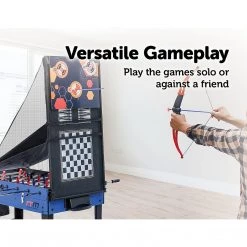 Randy & Travis Machinery 4FT 12-in-1 Combo Games Tables Foosball Soccer Basketball Hockey Pool Table Tennis Games & Hobbies