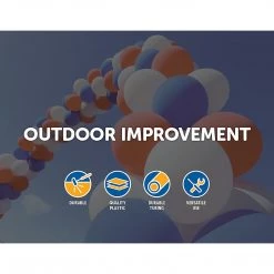 Randy & Travis Machinery 3x4m Full Set Balloon Arch Column Kit Floor Base Stand For Wedding & Party Outdoor & Leisure