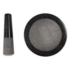 Randy & Travis Machinery Large Pestle And Mortar Set Durable Granite Stone Spice & Herb Crusher