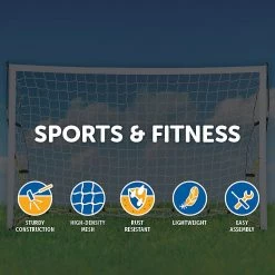 Randy & Travis Machinery Games & Hobbies 8' X 5' Soccer Football Goal Foot Portable Net Quick Set Up