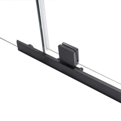 Della Francesca DIY & Renovation 1000 X 1000 X 1900mm Framed Safety Glass Pivot Door Shower Screen In Black