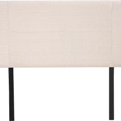 Palermo Furniture Double Beige Linen Fabric Bed Headboard Bedhead