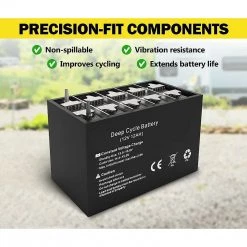 FactoryFast.com.au 2 X 12AH Battery 12V AMP Lead Acid SLA Deep Cycle Battery Dual Solar Power DIY & Renovation