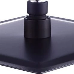Della Francesca 200mm Shower Head Square 304SS Electroplated Matte Black Finish DIY & Renovation