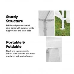 Bariloche Outdoor & Leisure 3x9m Wedding Outdoor Gazebo Marquee Tent Canopy White