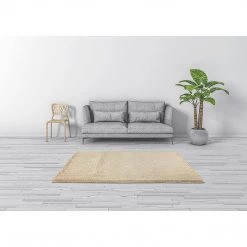 Randy & Travis Machinery Furniture 200x140cm Floor Rugs Large Shaggy Rug Area Carpet Bedroom Living Room Mat Beige