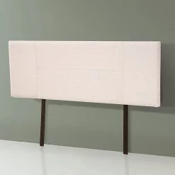Palermo Queen Beige Linen Fabric Bed Headboard Bedhead Furniture