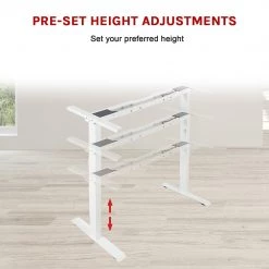 Palermo Standing Desk Sit Stand Height Adjustable Motorised Frame Only Dual Motor Furniture
