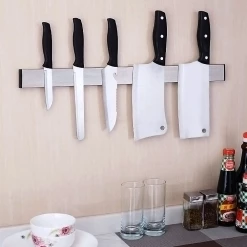 Randy & Travis Machinery 51cm Strong Magnetic Wall Mounted Kitchen Knife Magnet Bar Holder Display Rack Strip