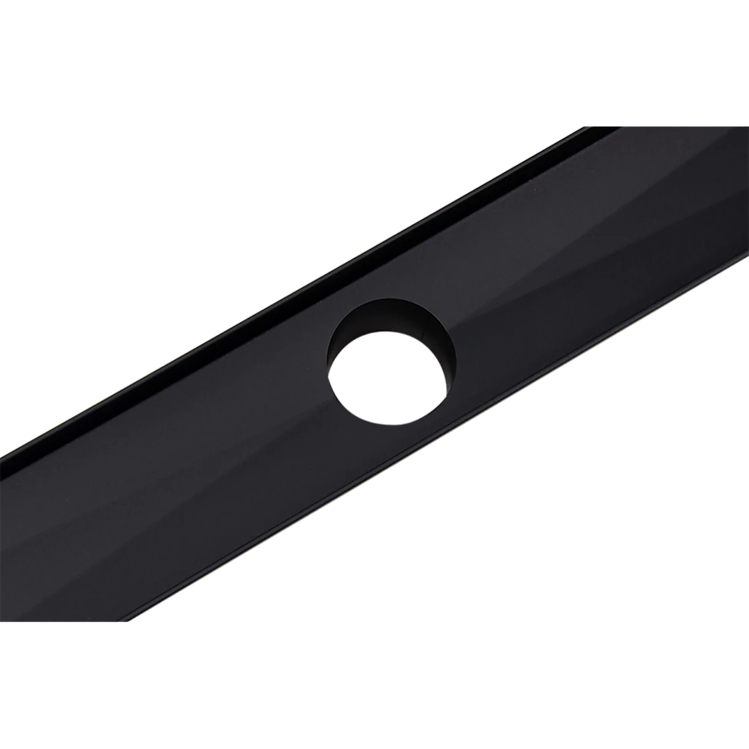 Della Francesca 90cm Tile Insert Black Grate Drain W/Centre Outlet Floor Waste