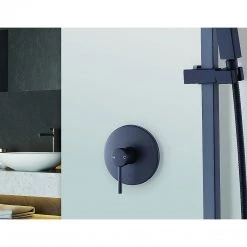 Della Francesca Bathroom Shower Bath Mixer Tap WATERMARK Approved - Electroplated Matte Black DIY & Renovation