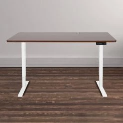 Furniture Palermo Standing Desk Sit Stand Height Adjustable Motorised 160cm Table Dual Motor