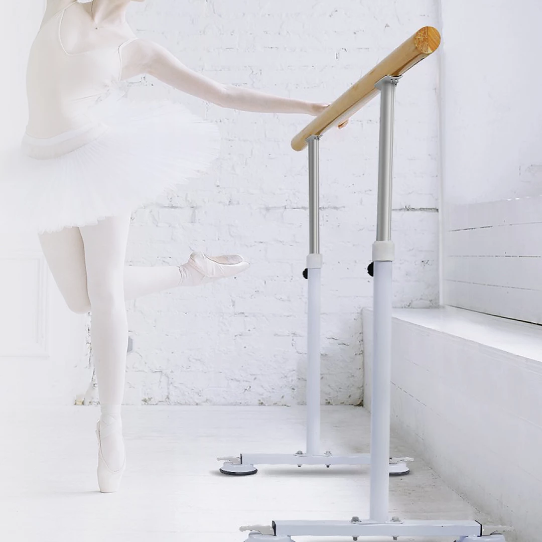 Randy & Travis Machinery Wooden Portable Ballet Bar Stretch Barre Dance Bar 1.5M Freestanding Ballet Bar