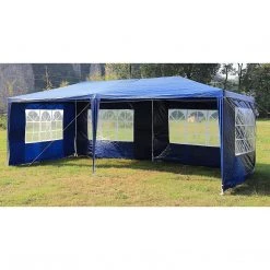Bariloche Outdoor & Leisure 3x6m Gazebo Outdoor Marquee Tent Canopy Blue