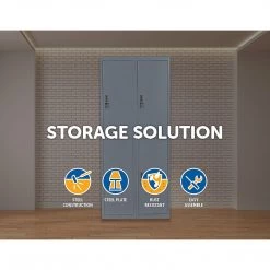 Salvatore Angelotti Furniture Four-Door Office Gym Shed Storage Locker