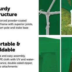 Bariloche 3x3m Gazebo Outdoor Marquee Tent Canopy Green