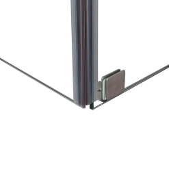 DIY & Renovation 900 X 900mm Frameless 10mm Glass Shower Screen By Della Francesca CHROME Hinges/Brackets And Round Handle