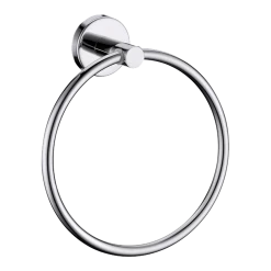 Della Francesca Classic Chrome Towel Bar Rail Ring Bathroom