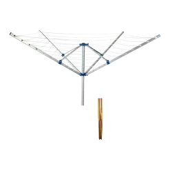 Randy & Travis Machinery 4 Arm Rotary Garden Washing Line Clothes Airer Dryer Outdoor Spike 40m Length Home & Lifestyle