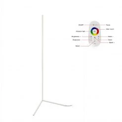 Randy & Travis Machinery Modern - Colour RGB - Minimalist LED Corner Floor Lamp - White - Mood Lighting Home & Lifestyle