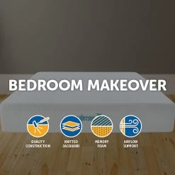 Palermo King Mattress 30cm Memory Foam Green Tea Infused CertiPUR Approved Furniture