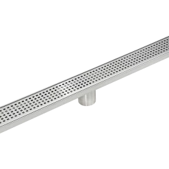 Della Francesca DIY & Renovation 80cm Bathroom Shower Stainless Steel Grate Drain W/ Centre Outlet Floor Waste