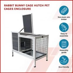 Randy & Travis Machinery Rabbit Bunny Cage Hutch Pet Cages Enclosure Home & Lifestyle