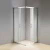 Della Francesca DIY & Renovation 1000 X 900mm Sliding Door Nano Safety Glass Shower Screen In CHROME
