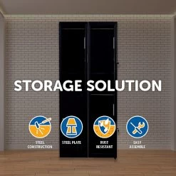 Salvatore Angelotti Two-Door Office Gym Shed Storage Lockers Furniture