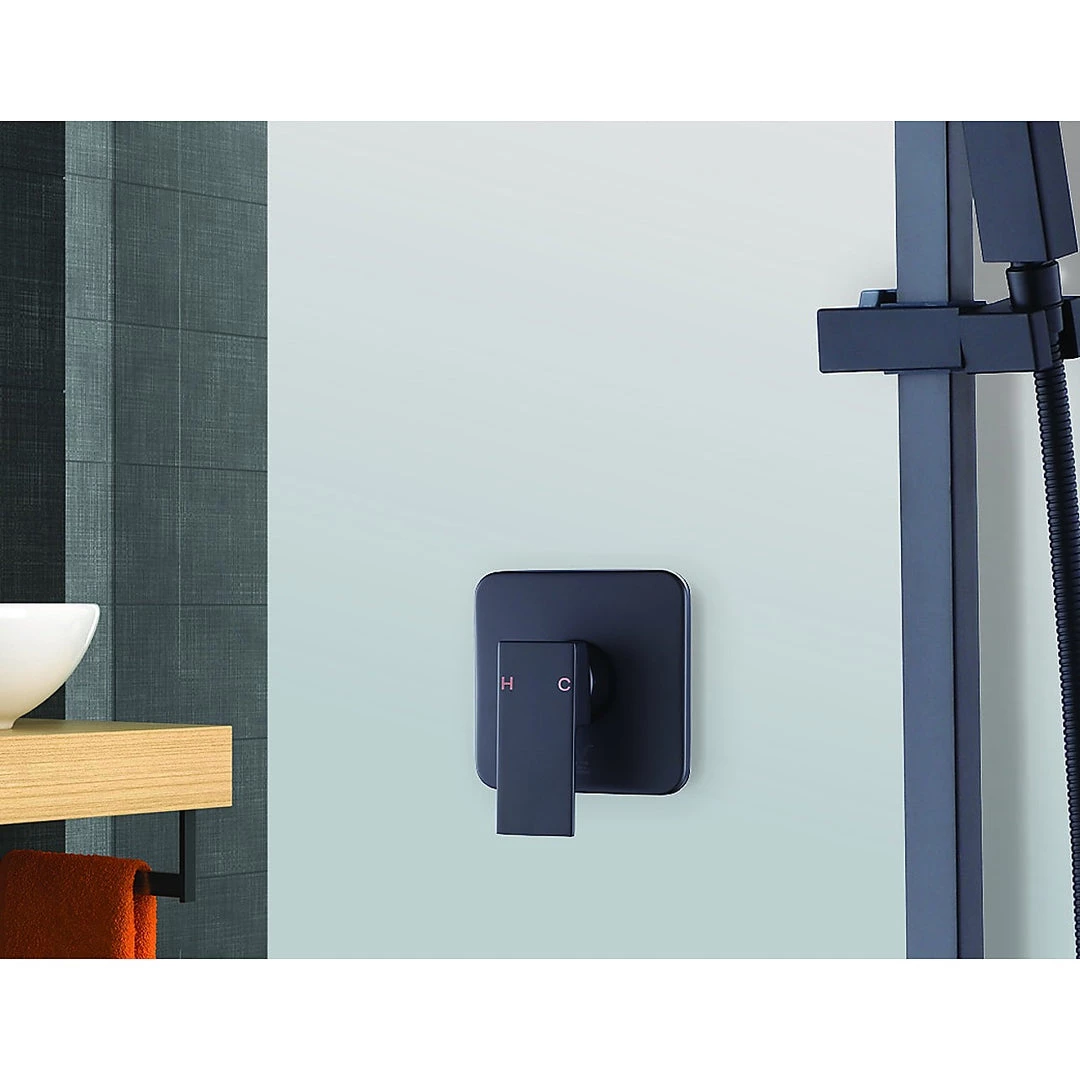 Della Francesca Shower Bath Mixer Tap Bathroom WATERMARK Approved - Electroplated Matte Black DIY & Renovation