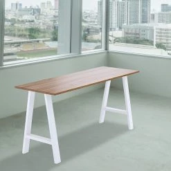 Randy & Travis Machinery 2x Rustic Dining Table Legs Steel Industrial Vintage 71cm - White Furniture