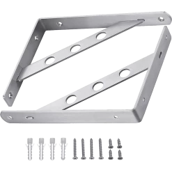 Randy & Travis Machinery Furniture L Bracket Heavy Duty Stainless Steel Solid Shelf Support Corner Brace 2-Pack