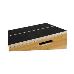 Randy & Travis Machinery Wooden Slant Exercise Board With Adjustable Incline And Non-Slip Surface