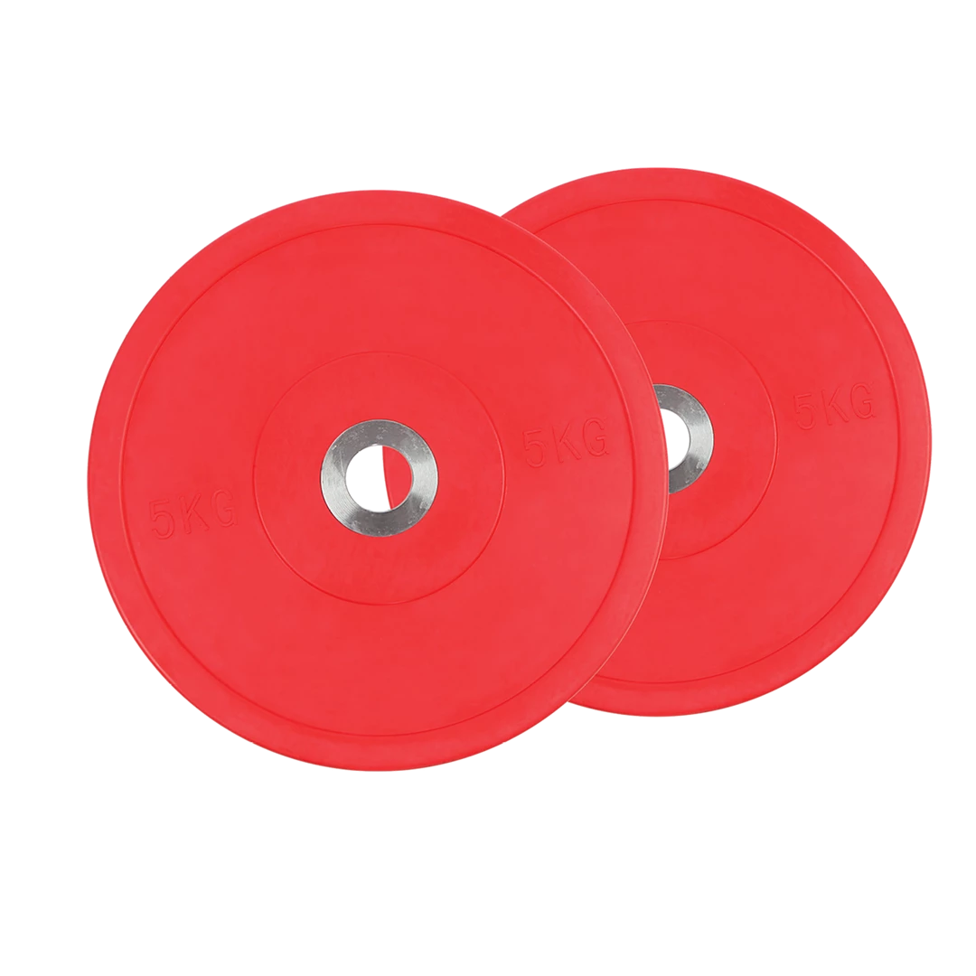 Randy & Travis Machinery 2x5kg PRO Olympic Rubber Bumper Weight Plate Sports & Fitness