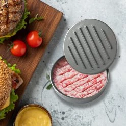 FactoryFast.com.au Home & Lifestyle Large Round Hamburger Patty Maker Grill Press Burger Metal Mold Cooking Tools