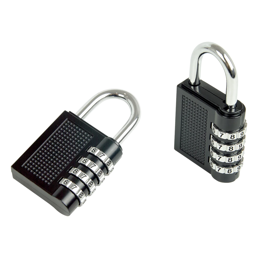 FactoryFast.com.au Outdoor & Leisure X2 Combination Padlock 4-Digit Outdoor Weatherproof Security School Lock Travel