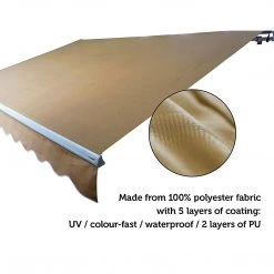 Bariloche DIY & Renovation 4.0 X 2.5m Automatic Outdoor Motorised Folding Arm Awning