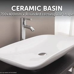 Della Francesca DIY & Renovation Bathroom Ceramic Above Counter-top Basin For Vanity