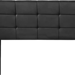 Palermo Queen PU Leather Bed Deluxe Headboard Bedhead - Black