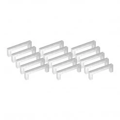 Randy & Travis Machinery DIY & Renovation Brushed Nickel Stainless Steel Kitchen Cabinet Square Drawer Pull Door Handles 15-Pack