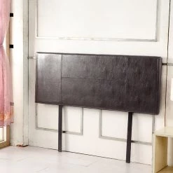 Palermo Furniture Queen Brown PU Leather Bed Headboard Bedhead
