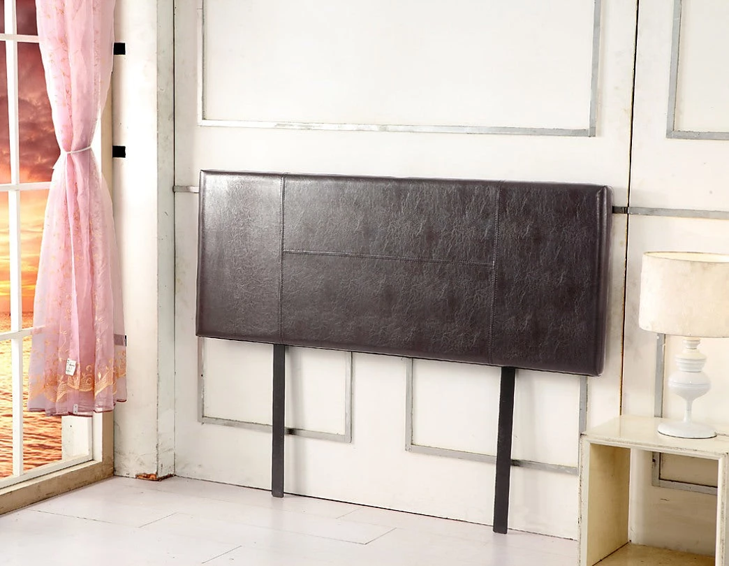 Palermo Furniture Queen Brown PU Leather Bed Headboard Bedhead