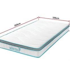 Palermo King Single 20cm Memory Foam And Innerspring Hybrid Mattress Furniture