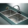 Brienz DIY & Renovation 1.2mm Handmade Double Stainless Steel Sink With Waste - 865x440mm