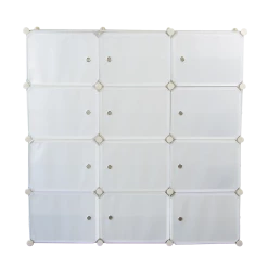 Randy & Travis Machinery Furniture White Cube DIY Shoe Cabinet Rack Storage Portable Stackable Organiser Stand