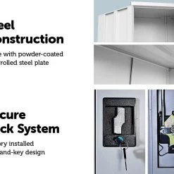 Salvatore Angelotti Furniture Two-Door Shelf Office Gym Filing Cabinet Safe Storage Locker